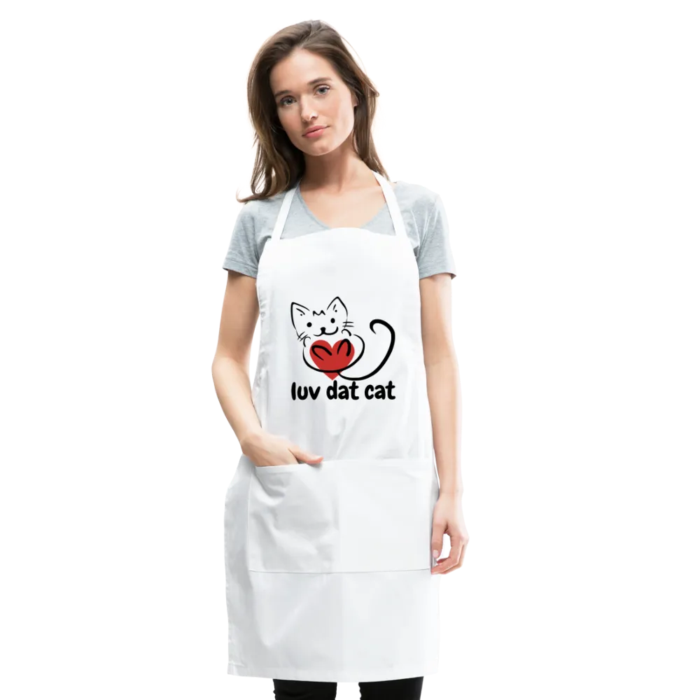 Official Luv Dat Cat Adjustable Apron