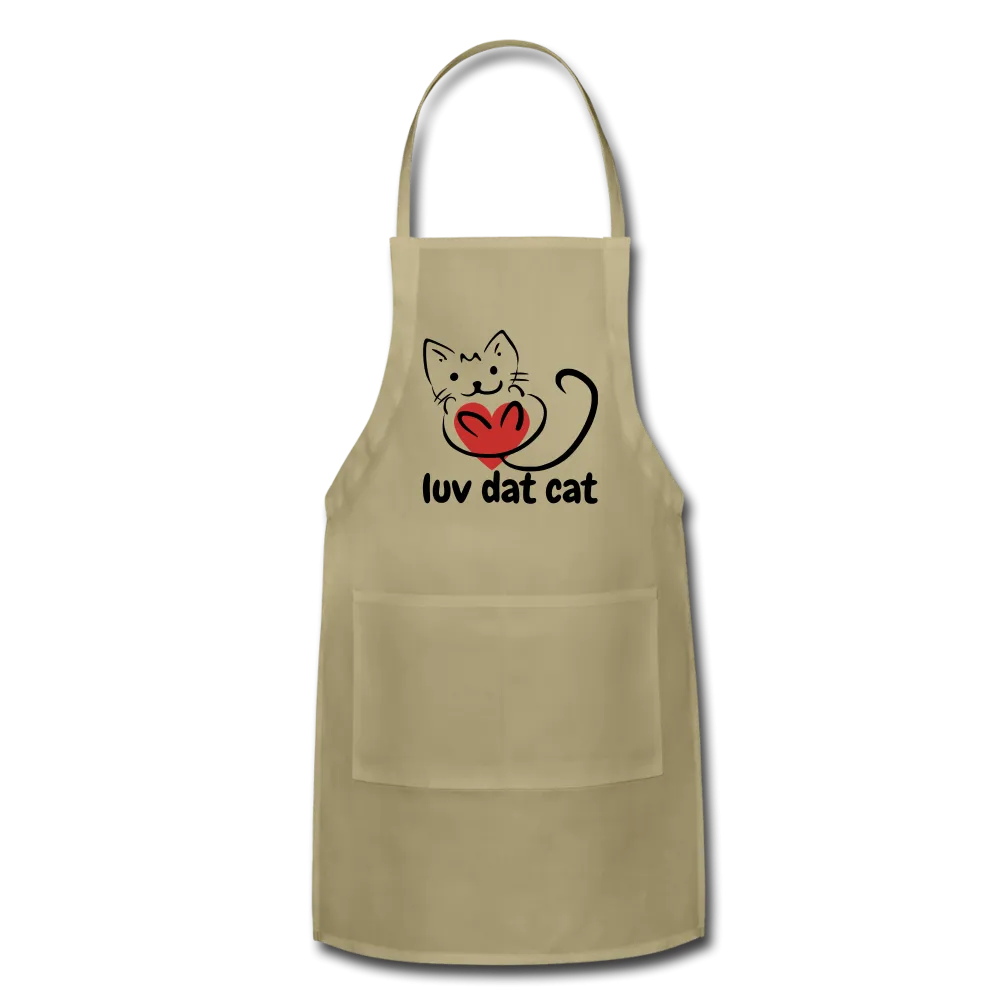 Official Luv Dat Cat Adjustable Apron