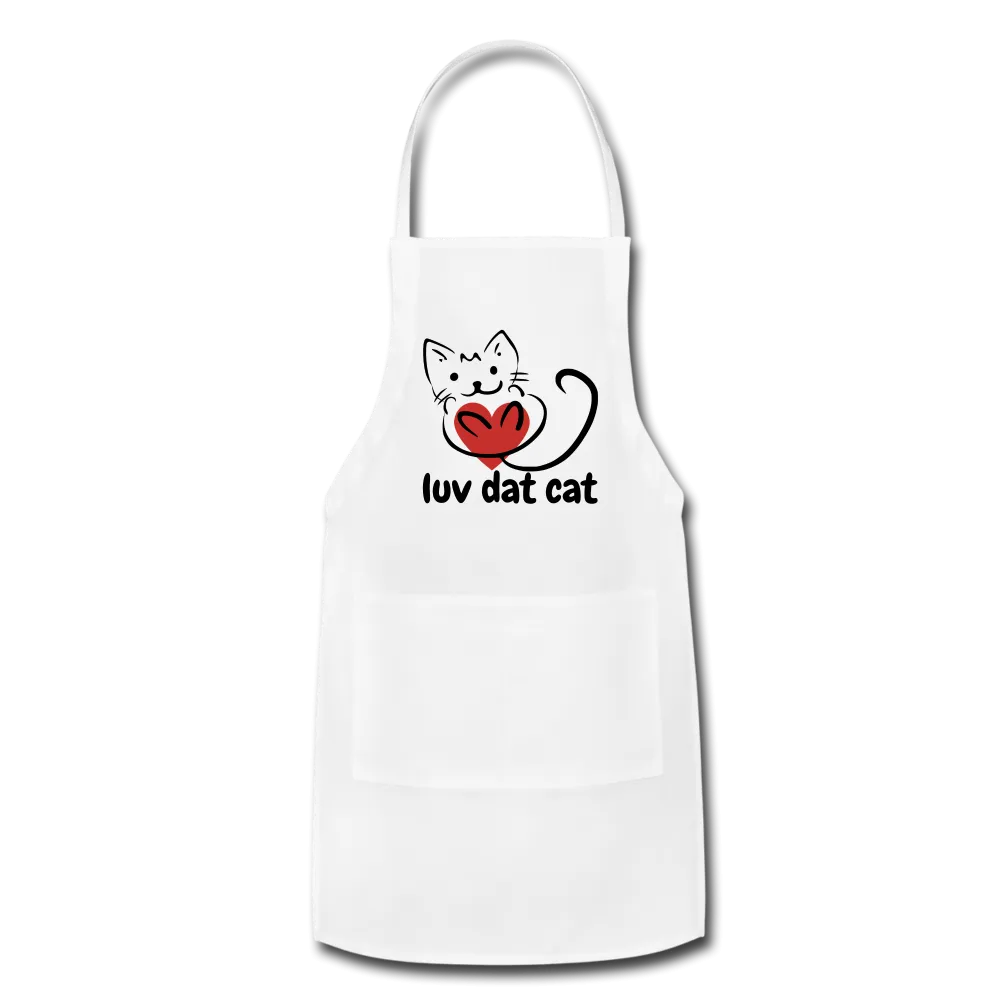 Official Luv Dat Cat Adjustable Apron