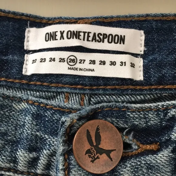 One Teaspoon blue suede outlaws NWT