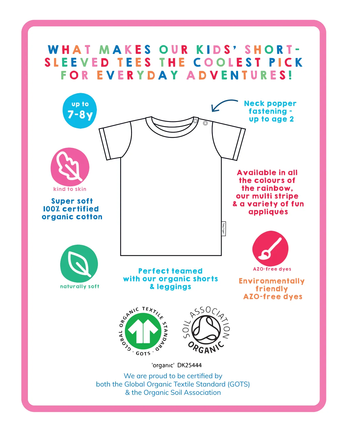 Organic Pig Applique T-Shirt