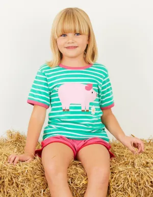 Organic Pig Applique T-Shirt