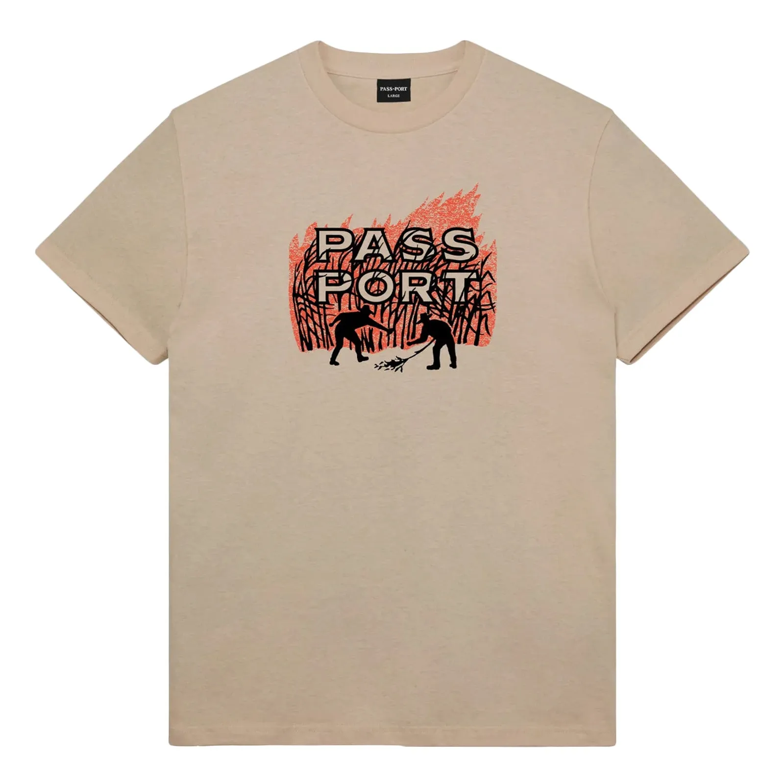 Passport Brush Fire Tee 'Sand'