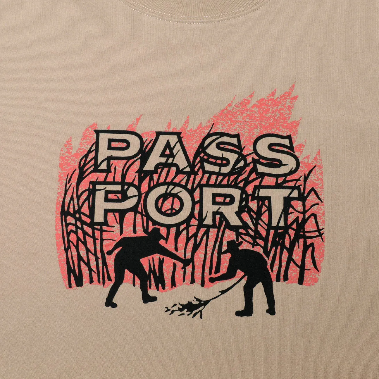 Passport Brush Fire Tee 'Sand'
