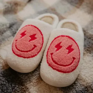 PINK HAPPY SLIPPERS