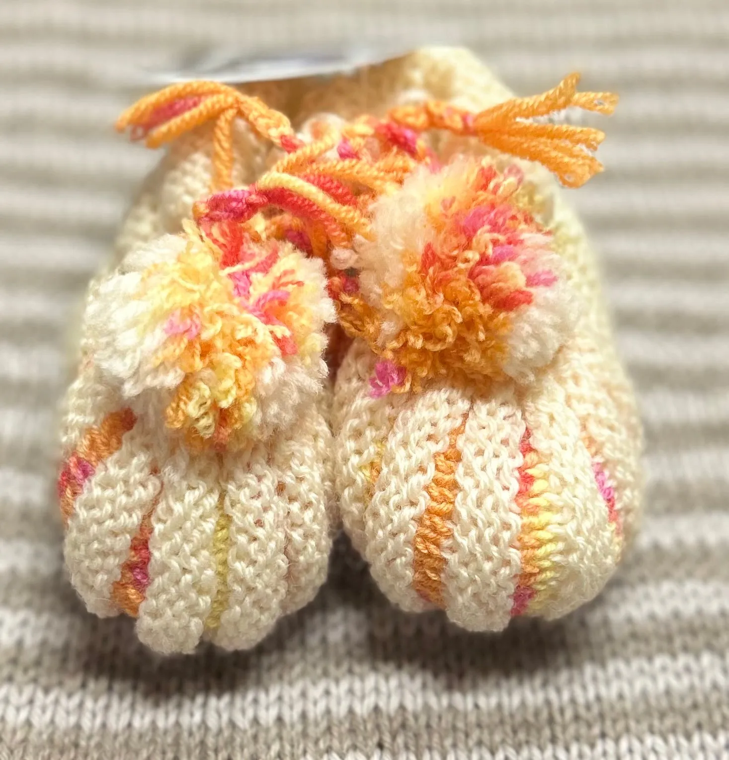 Pumpkin style booties