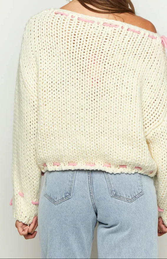 Ravenna Cremefarbener Pullover