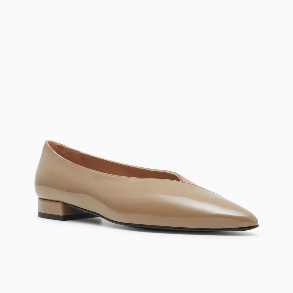 Real Two Pointed Toe Flat