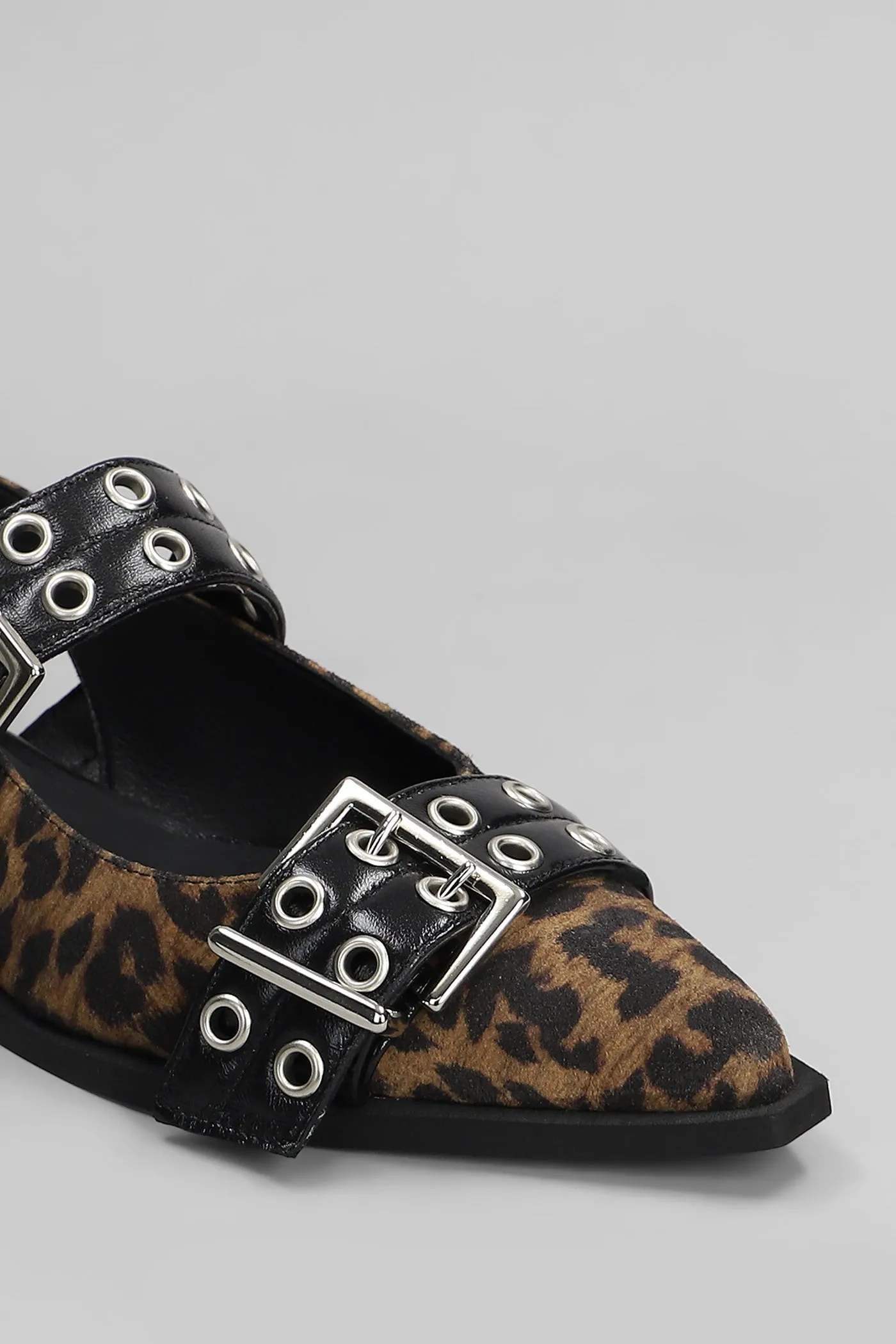 Saturno Ballet flats in Animalier suede