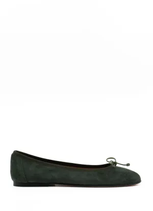 Scala in forest green suede