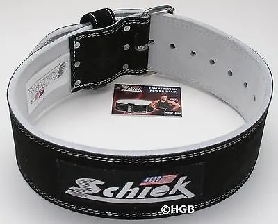 Schiek L6011 Powerlifting Competition Power Belt Suede Leather 1 Prong ALL SIZES