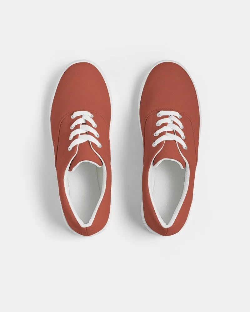 Shaded Midtone Red Canvas Sneakers | Men's | C0M80Y80K30