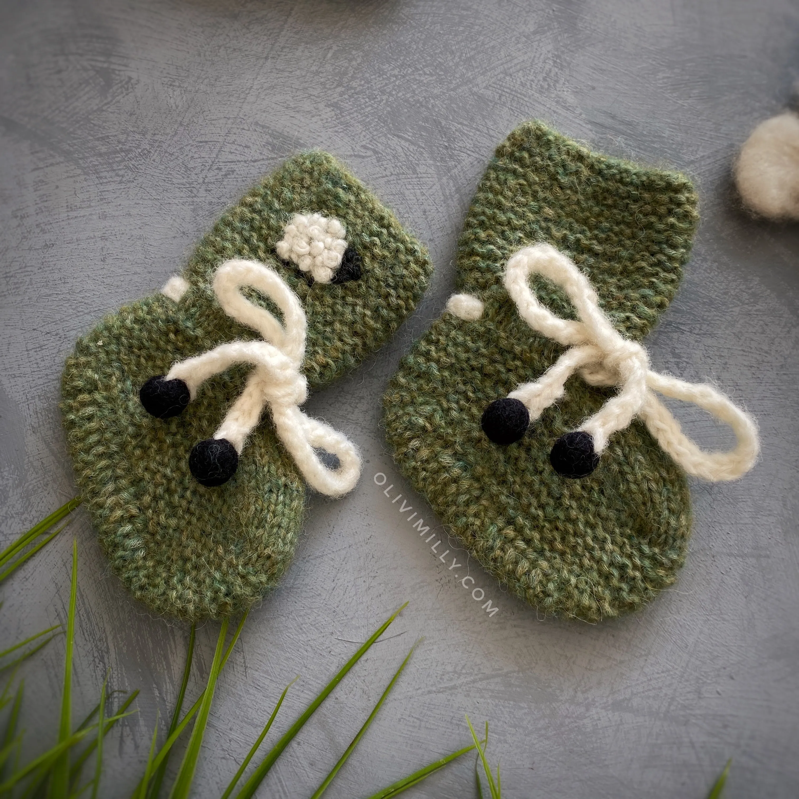 Sheeps Booties | Moss Green