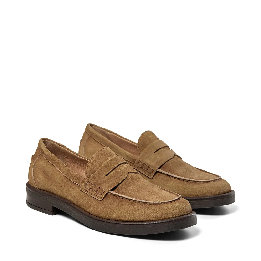 Shelly Vintage - Tan suede