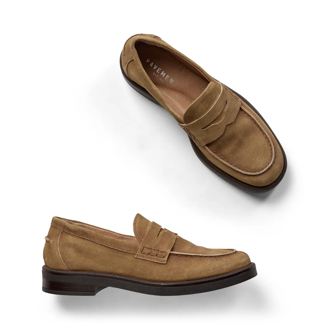 Shelly Vintage - Tan suede
