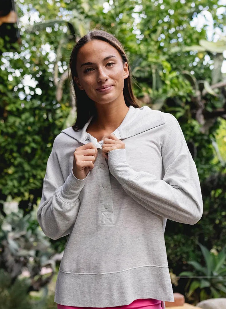 Snap Oversized Pullover - FINAL SALE