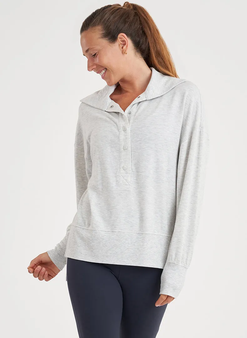 Snap Oversized Pullover - FINAL SALE