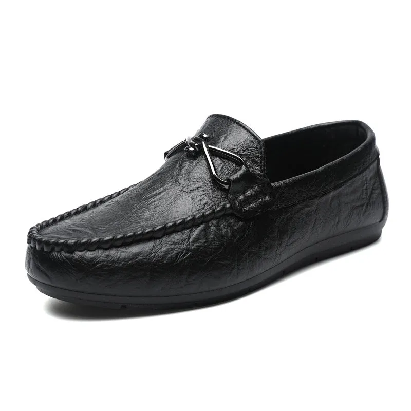 Soft sole casual and lightweight new low-top formal wear men's loafer beanie shoes men's wedding groom working fashion boys