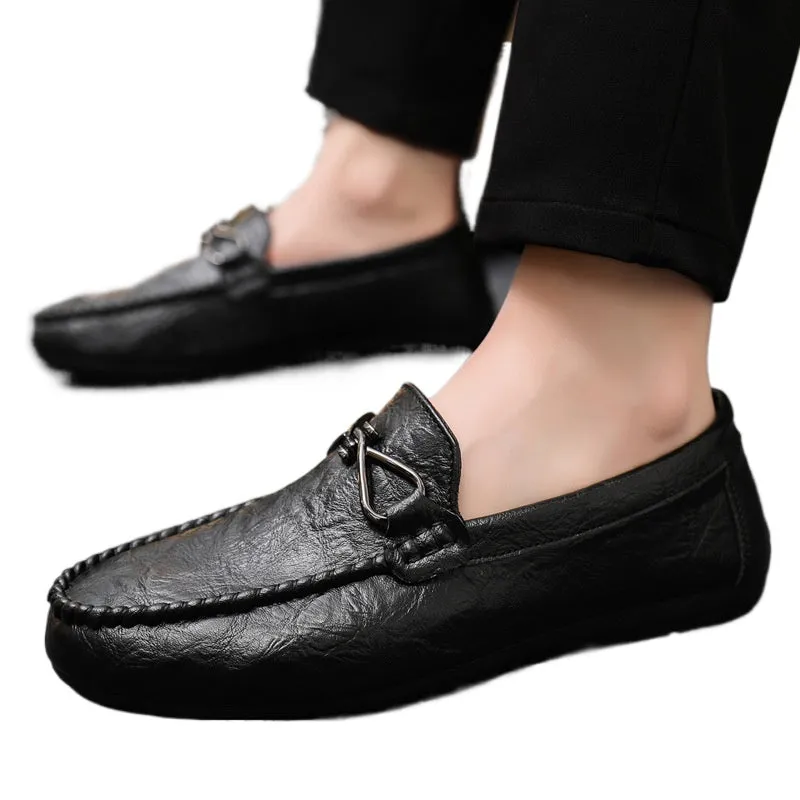 Soft sole casual and lightweight new low-top formal wear men's loafer beanie shoes men's wedding groom working fashion boys