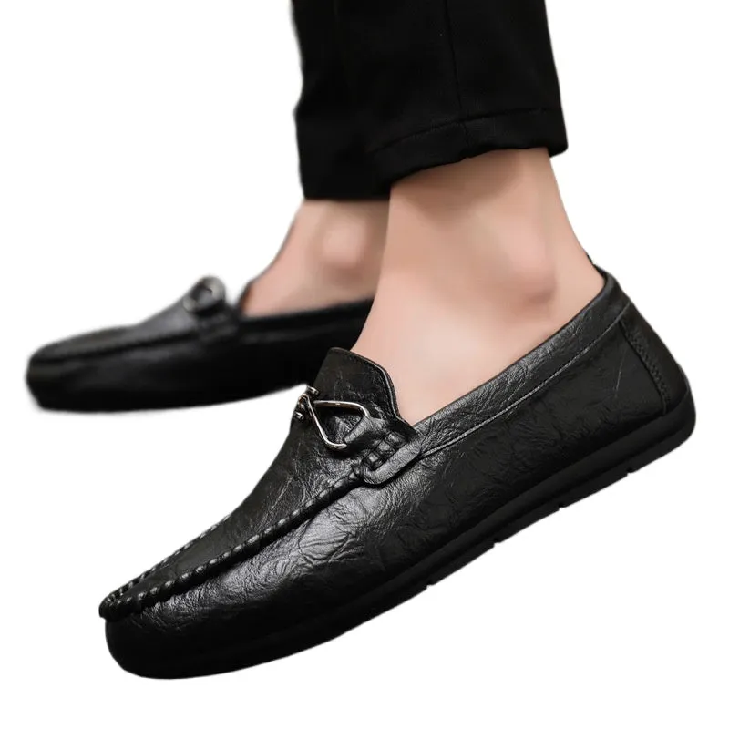 Soft sole casual and lightweight new low-top formal wear men's loafer beanie shoes men's wedding groom working fashion boys