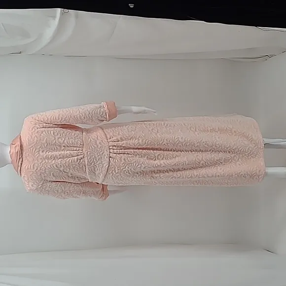 Soft Surroundings Meriwether Plush Belted Robe Incredibly Warm &amp; Blush Size XS