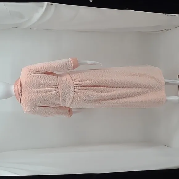 Soft Surroundings Meriwether Plush Belted Robe Incredibly Warm &amp; Blush Size XS