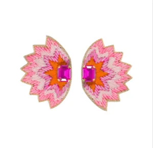 Soho Studs in Pink and Orange