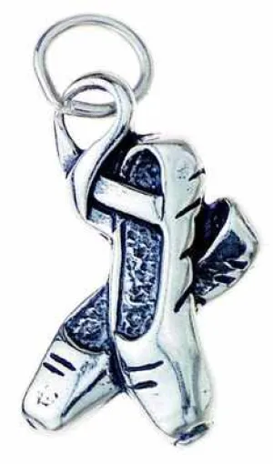 STERLING SILVER CHARM BALLET SLIPPERS