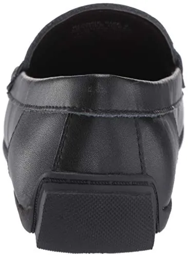 Steve Madden Boy's BLANGE Shoe, Black Leather, Size 2 Little Kid