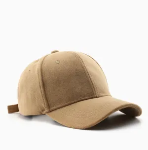 Suede Baseball Cap - Three Colors