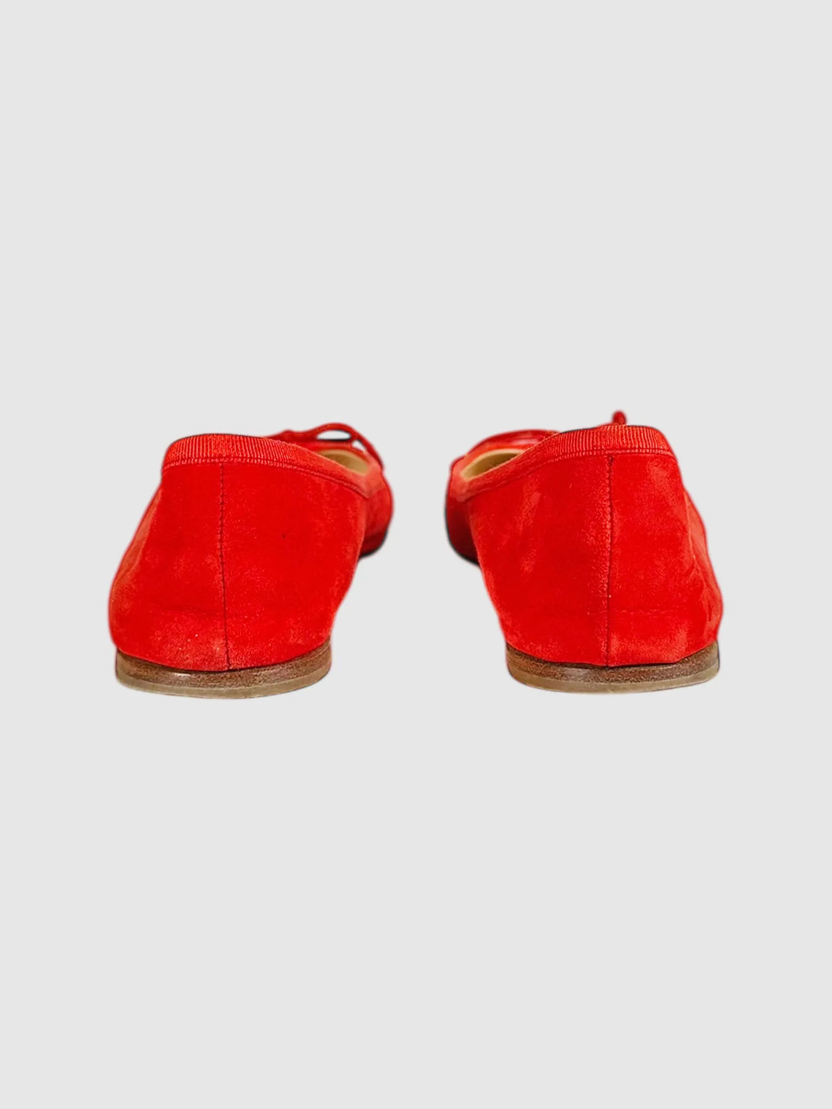 Suede Bow Flats