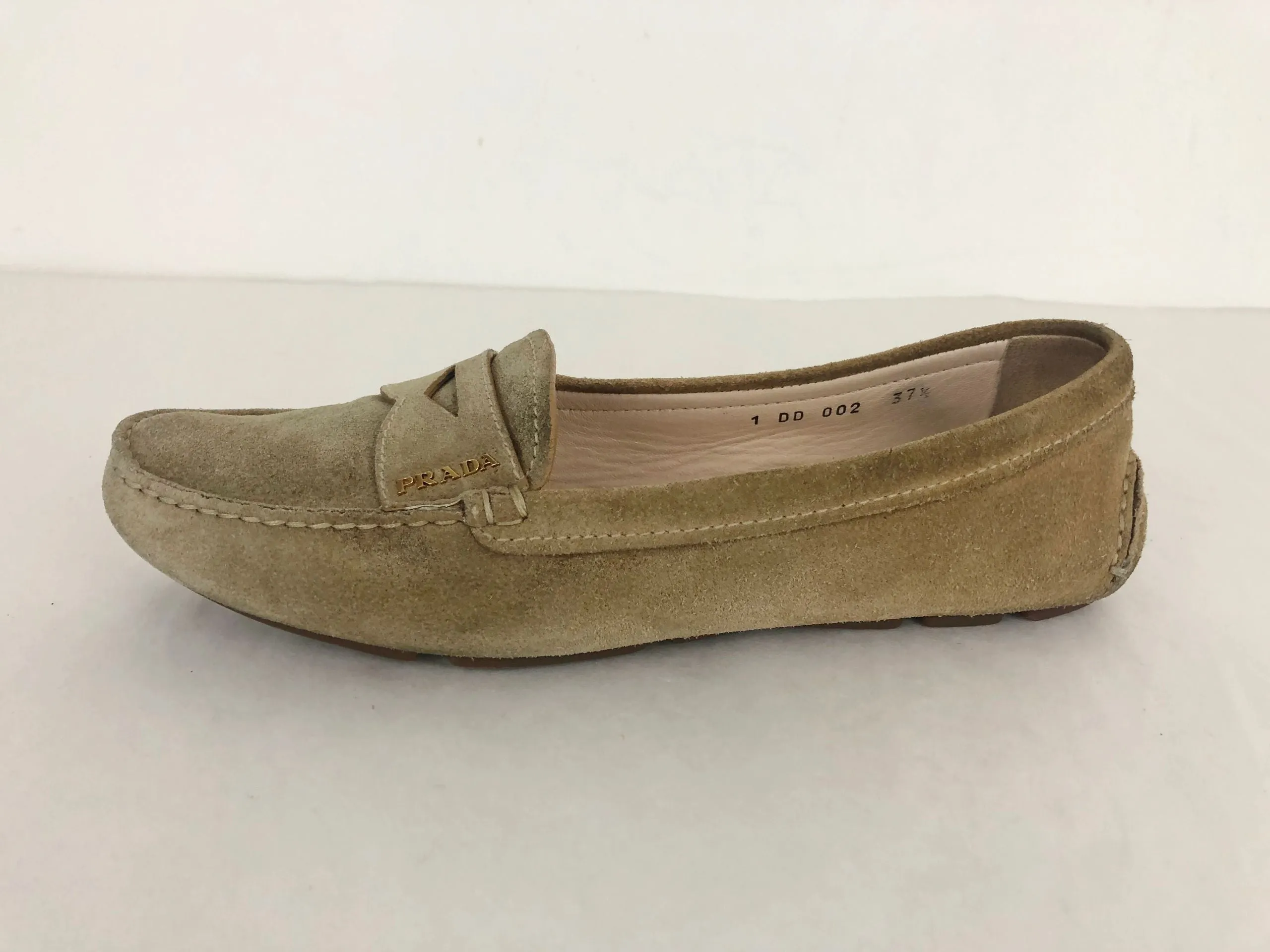 Suede Moccasins Size 37.5 It (7.5 Us)
