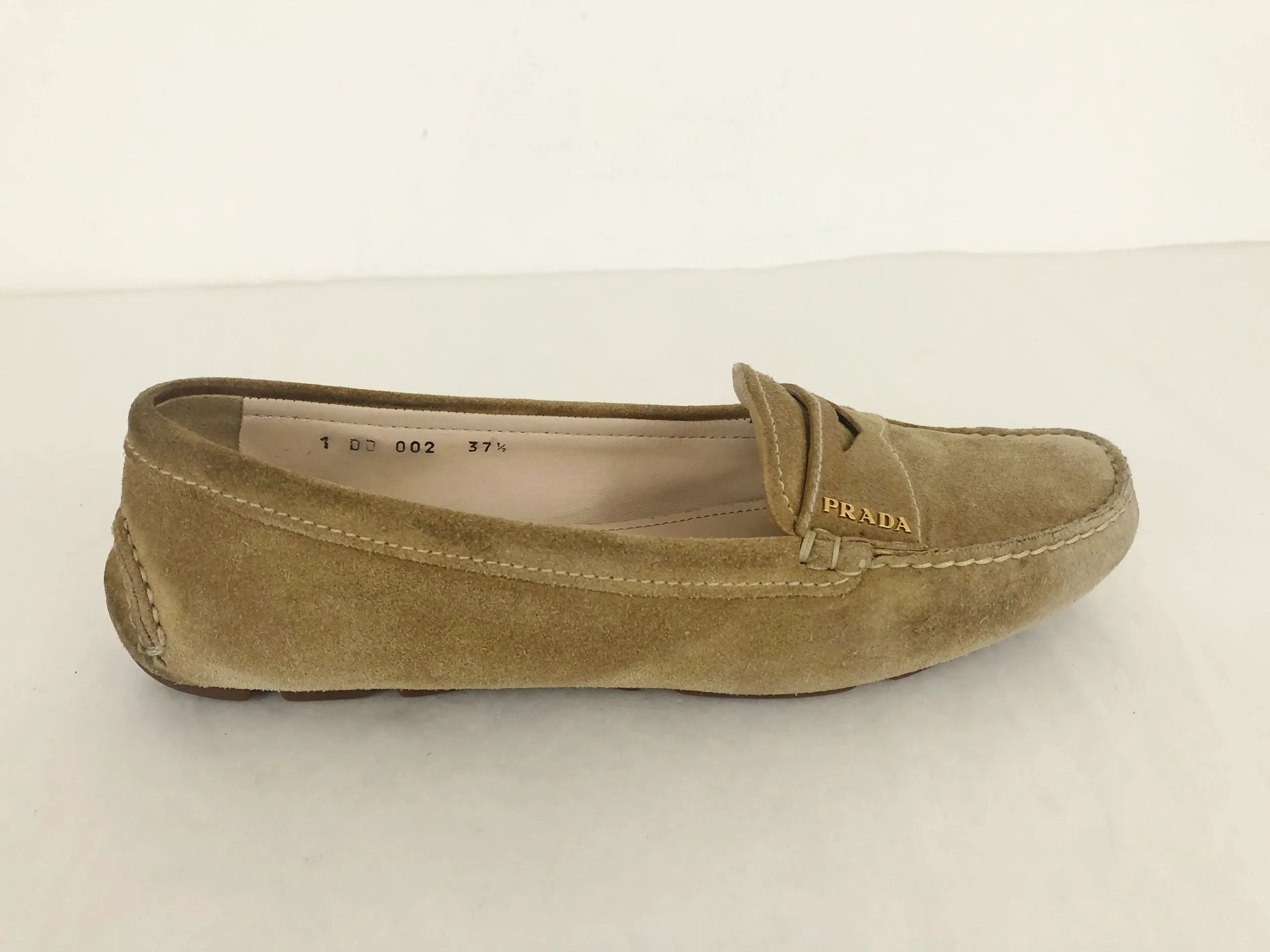 Suede Moccasins Size 37.5 It (7.5 Us)