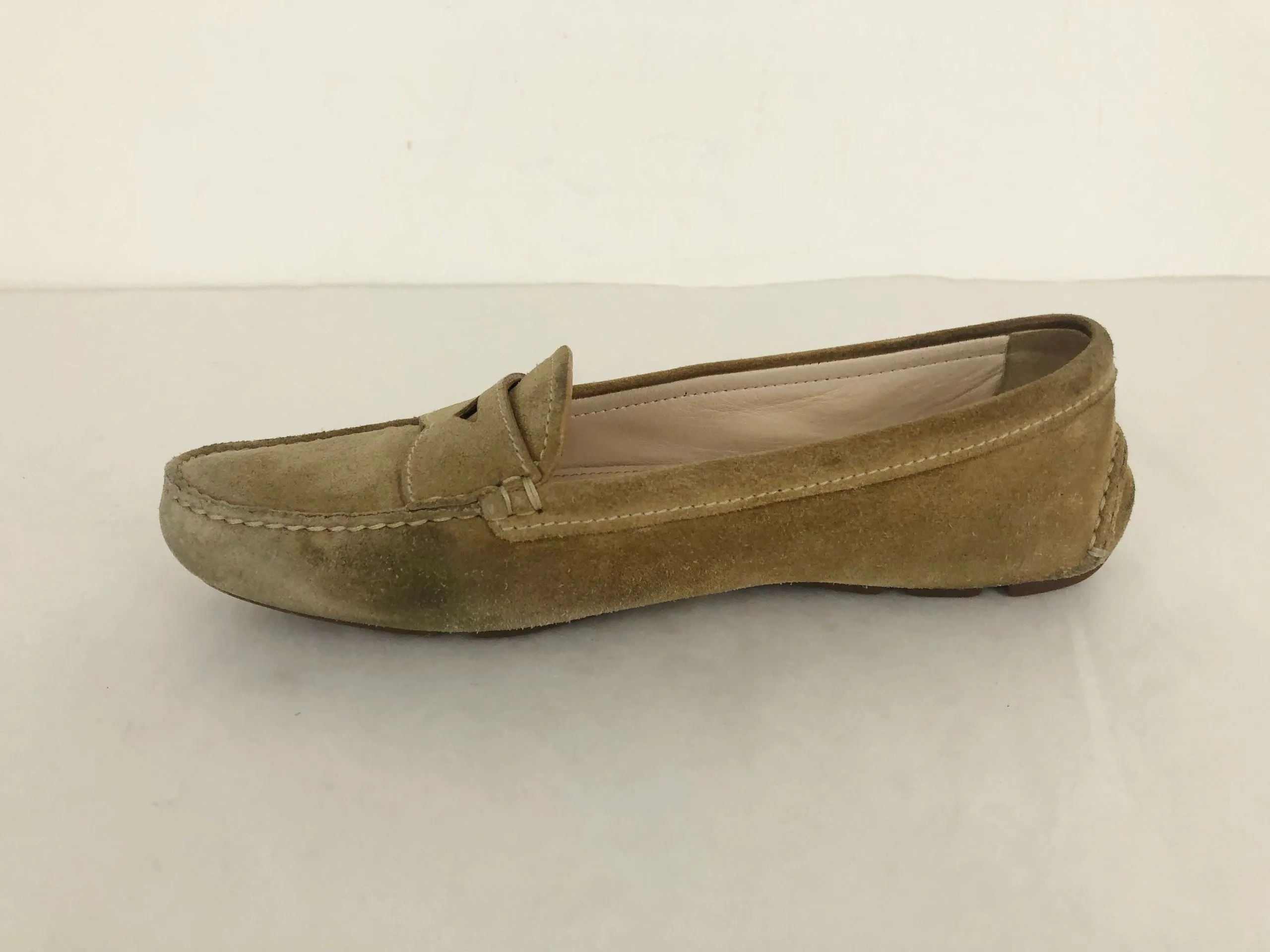 Suede Moccasins Size 37.5 It (7.5 Us)