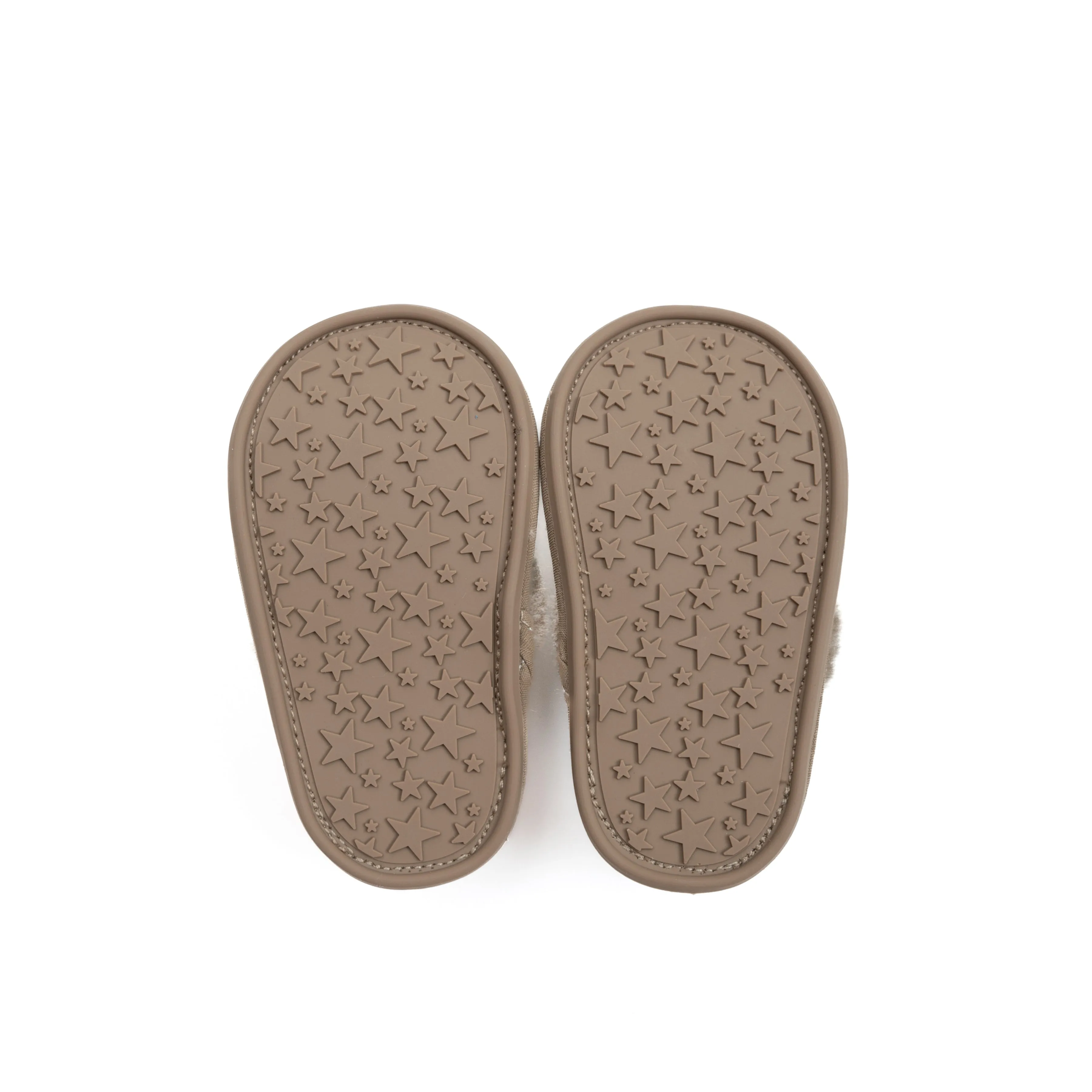 Suede Slippers - Beige