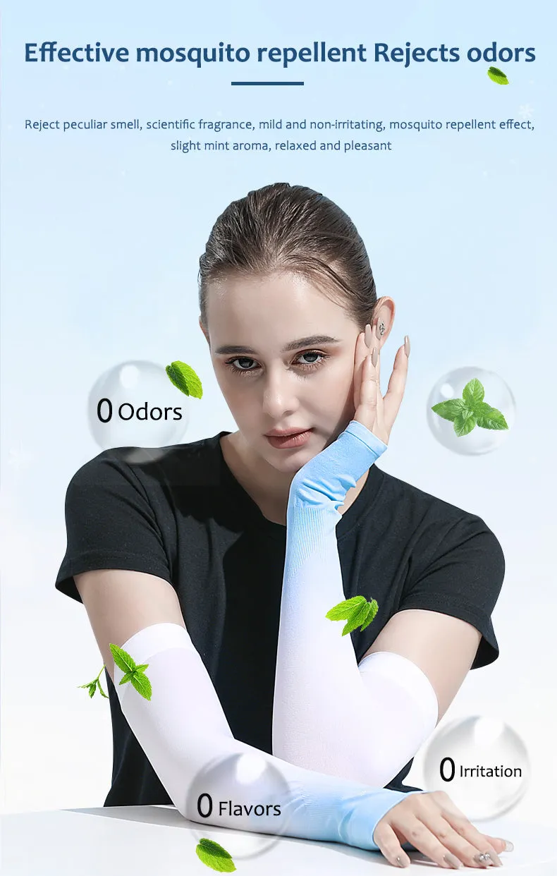 Sun Protection Ice Silk Color Gradient Uv Arm Sleeves