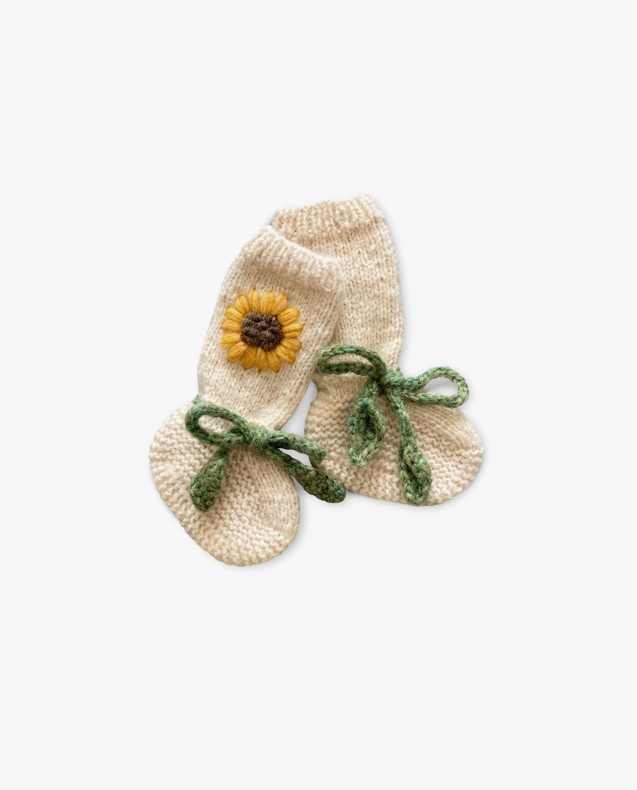 Sunflowers Booties |wheat| in stock (9-12m)