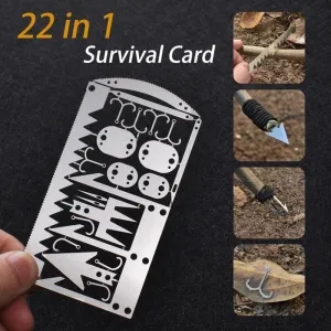 Survival Tool 22-in-1 Card