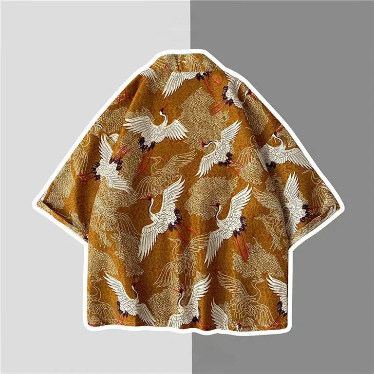 The White Crane of Good Fortune Kimono