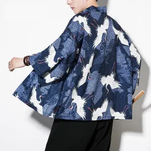 The White Crane of Good Fortune Kimono