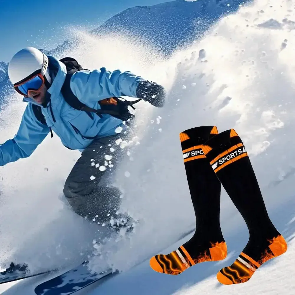 Thermal Electric Heated Socks - Rechargeable and Battery-Powered 3-Setting Thermal Socks for Outdoor Comfort
