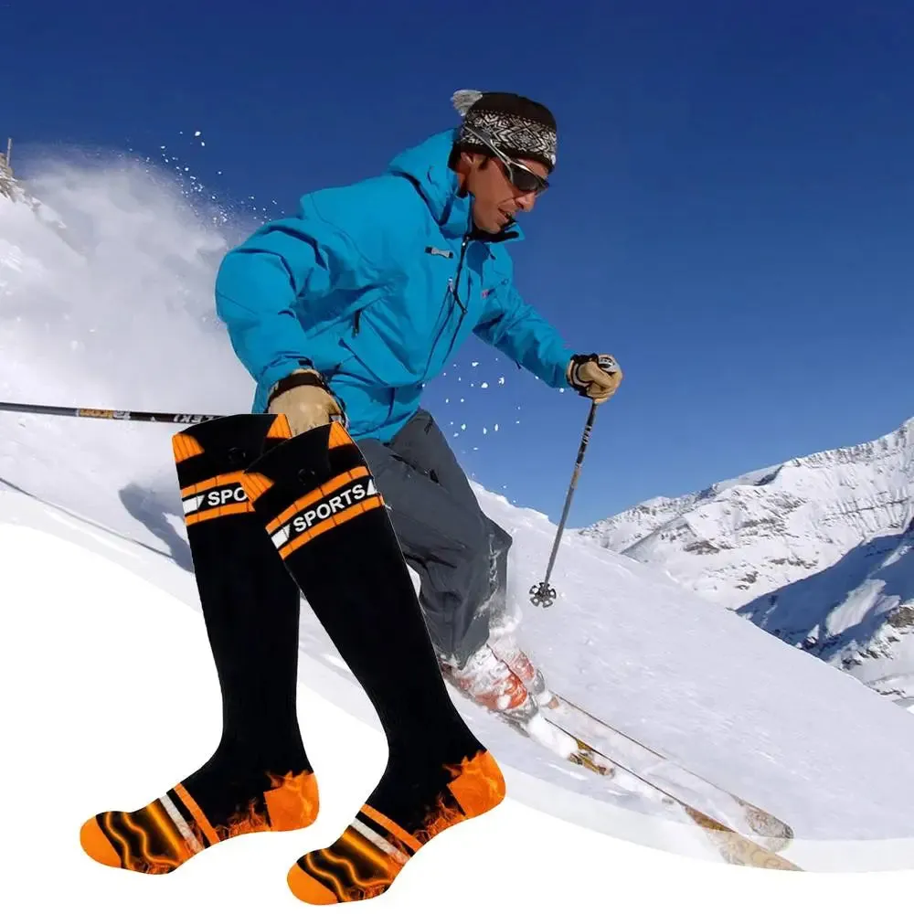 Thermal Electric Heated Socks - Rechargeable and Battery-Powered 3-Setting Thermal Socks for Outdoor Comfort