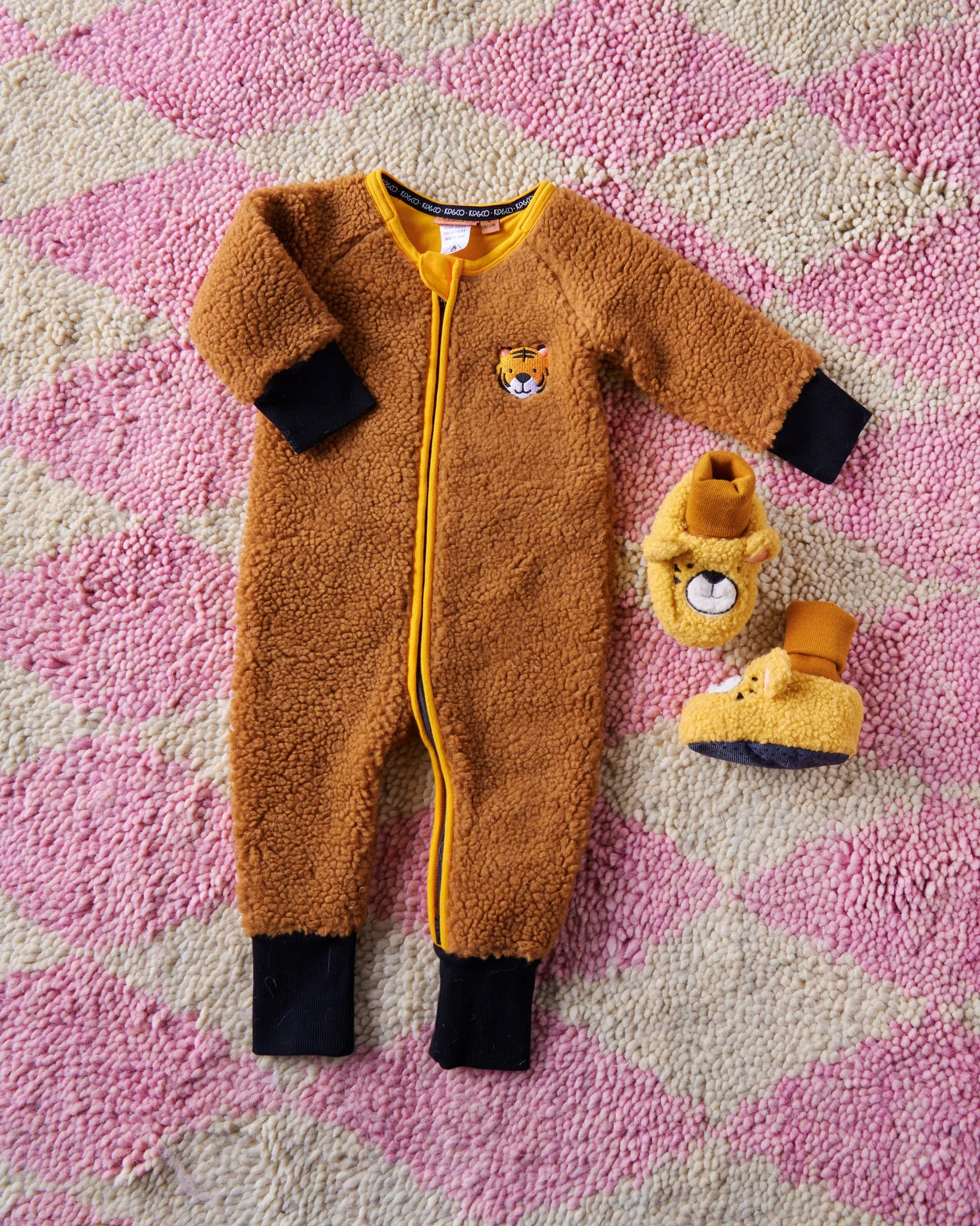 Tiger Baby Booties