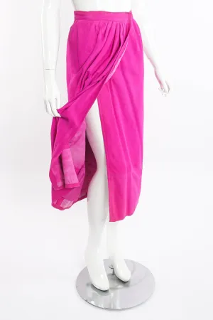 Tissue Suede Wrap Skirt