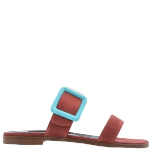 Tituba Suede Buckle Flats