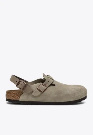 Tokio Suede Leather Clogs