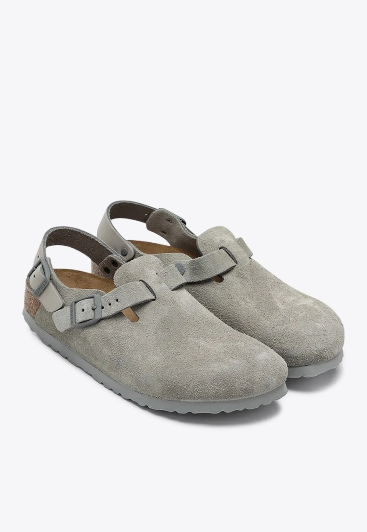 Tokio Suede Leather Clogs