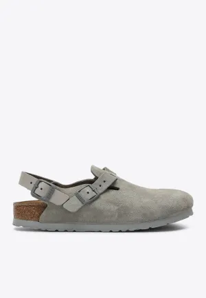 Tokio Suede Leather Clogs