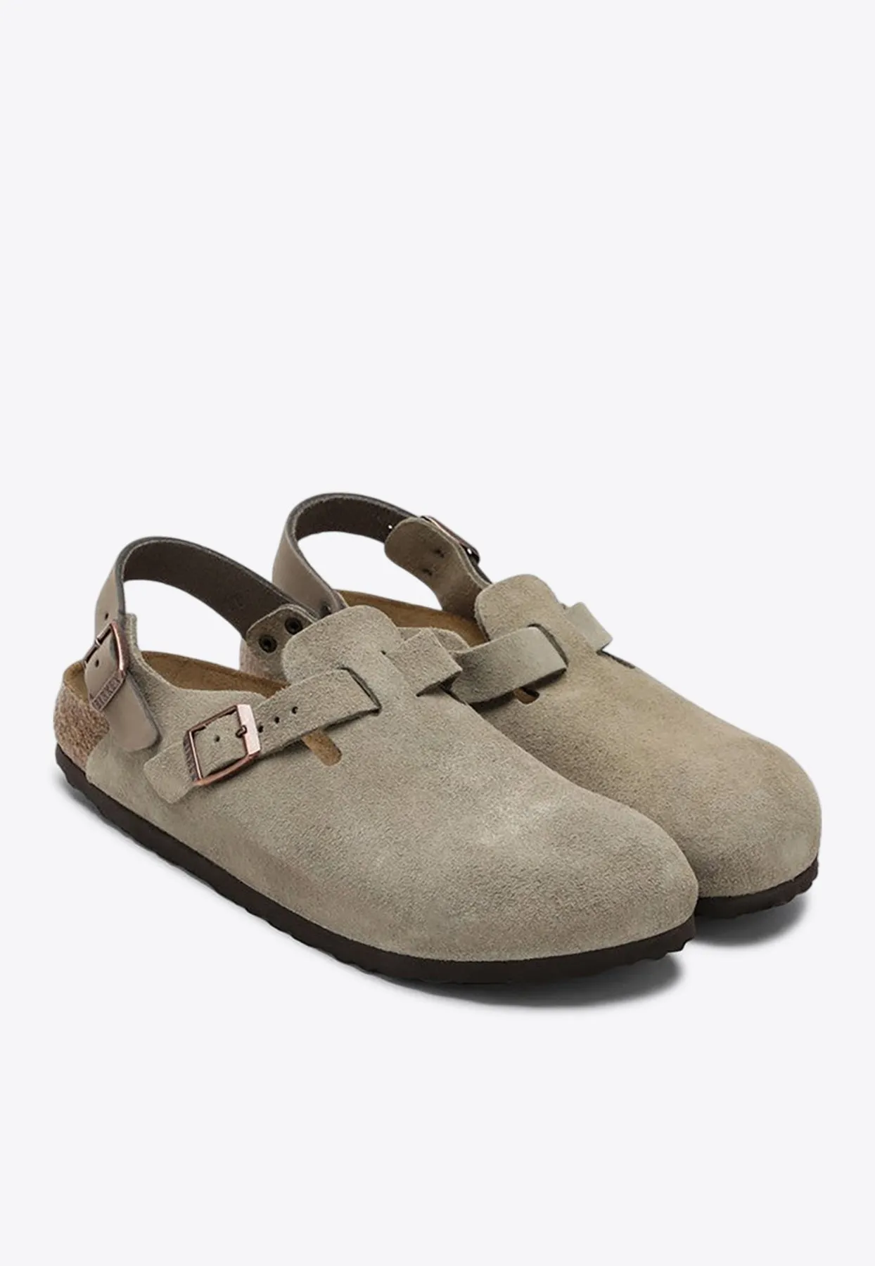 Tokio Suede Leather Clogs