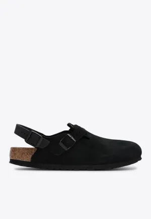 Tokio Suede Leather Clogs